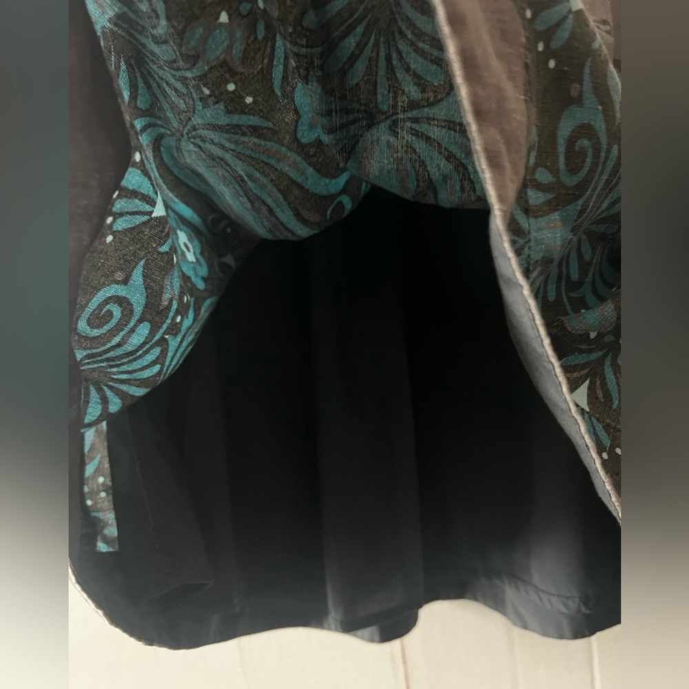 Free People Gray and Teal A-Line Skirt - Picture 5 of 16